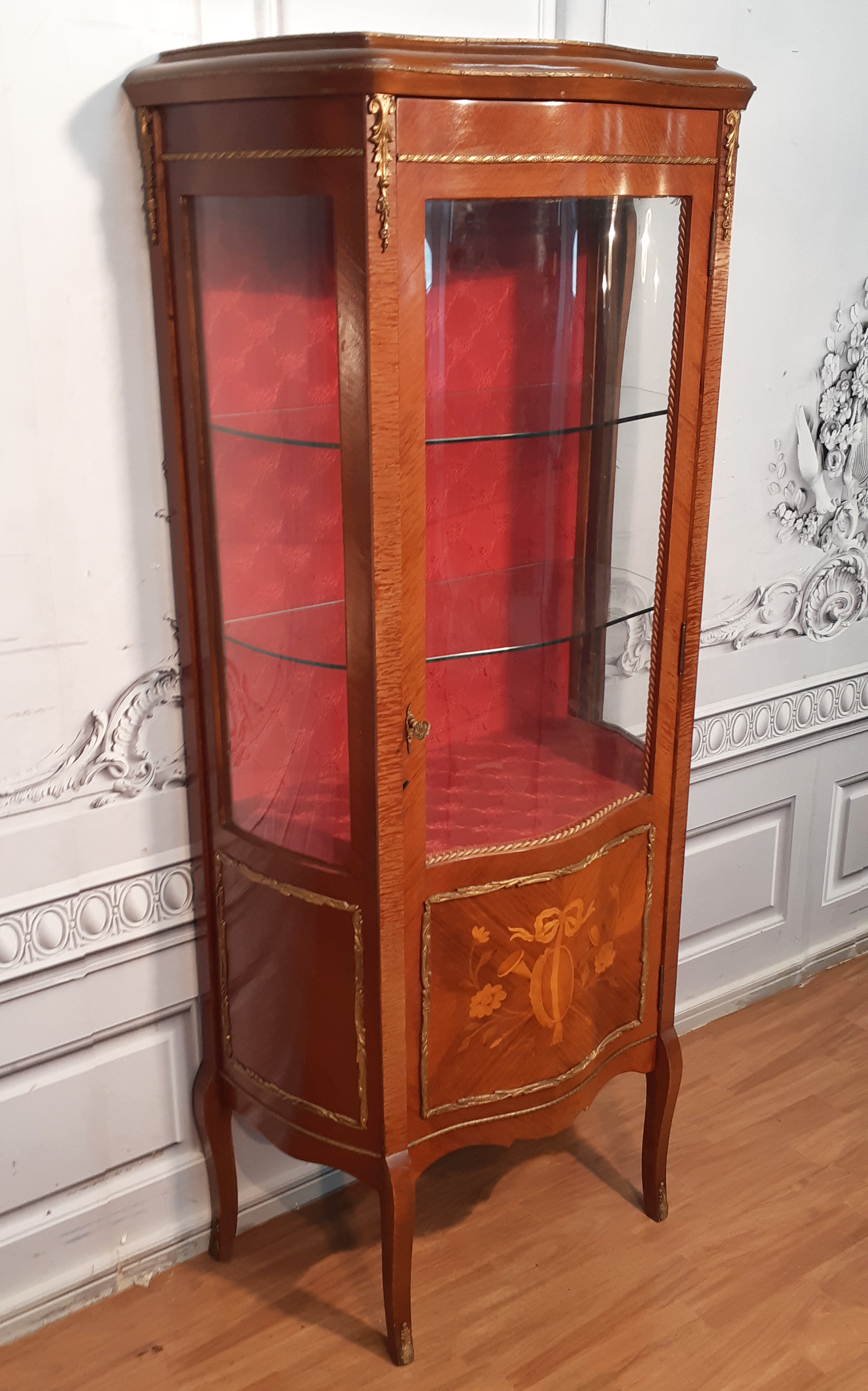 LOUIS XV STYLE MAHOGANY BRONZE