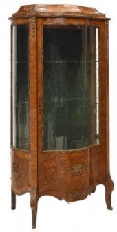 LOUIS XV STYLE MAHOGANY CURVED