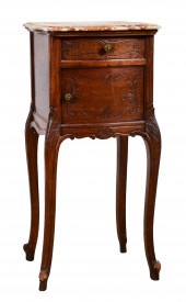 Louis XV style mahogany marble