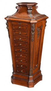 LOUIS XV STYLE MAHOGANY NINE D