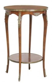 LOUIS XV STYLE MAHOGANY TWO-TI