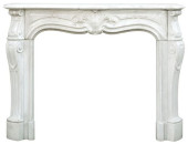 LOUIS XV STYLE MARBLE FIREPLAC