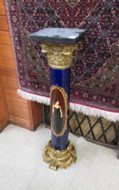 LOUIS XV STYLE MARBLE, GILT-BR