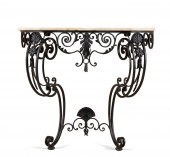 LOUIS XV STYLE MARBLE TOP WROU