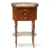 LOUIS XV STYLE MARBLE TOP PARQ