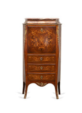 LOUIS XV STYLE MARBLE TOP SECR