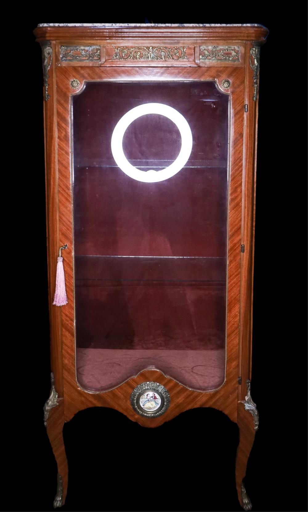 LOUIS XV STYLE MARBLE TOP ORMOLU