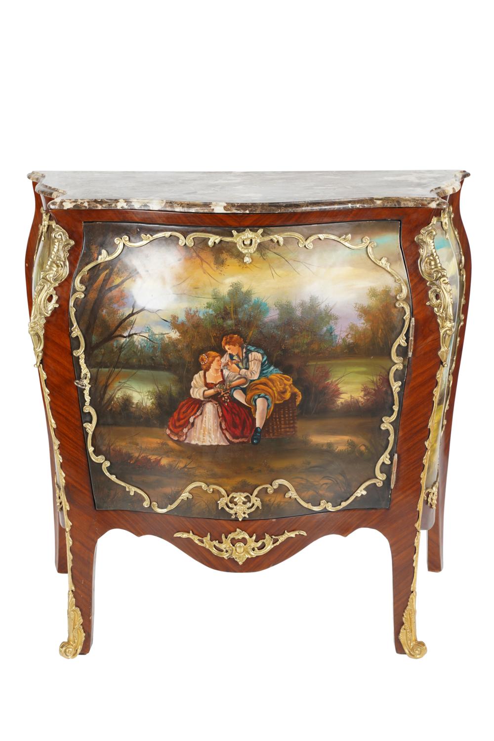 LOUIS XV STYLE MARBLE TOP