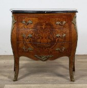 LOUIS XV STYLE MARBLE TOP BOMB