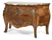 LOUIS XV STYLE MARBLE TOP KING