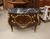LOUIS XV STYLE MARBLE-TOP BOMB