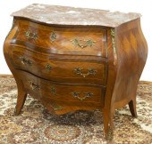 LOUIS XV STYLE MARBLE-TOP BOMB