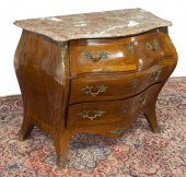 LOUIS XV STYLE MARBLE-TOP BOMB
