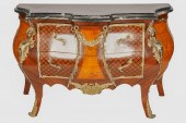 LOUIS XV STYLE MARBLE-TOP COMM