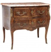 LOUIS XV STYLE MARBLE-TOP COMM