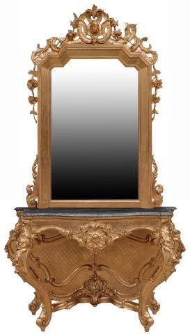 LOUIS XV STYLE MARBLE-TOP CONSOLE