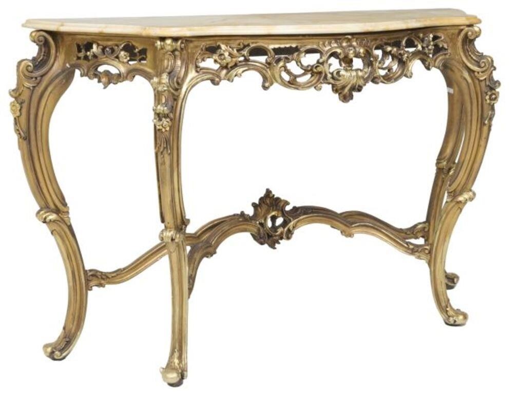 LOUIS XV STYLE MARBLE-TOP