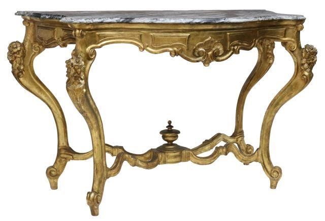 LOUIS XV STYLE MARBLE-TOP