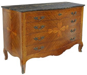 LOUIS XV STYLE MARBLE-TOP MARQ
