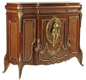 LOUIS XV STYLE MARBLE-TOP ORMO