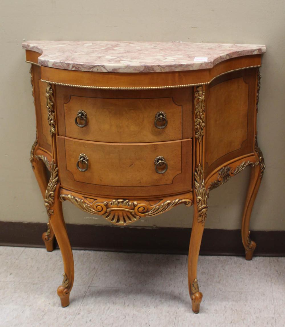 LOUIS XV STYLE MARBLE-TOP PETITE