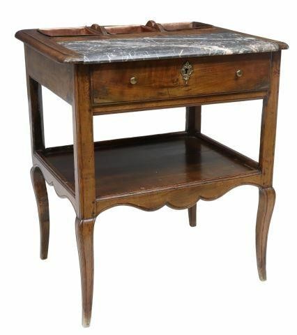 LOUIS XV STYLE MARBLE-TOP