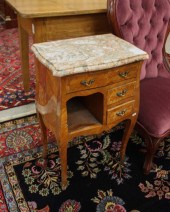 LOUIS XV STYLE MARBLE-TOP TABL