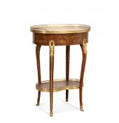 LOUIS XV STYLE MARQUETRY & GIL