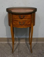 LOUIS XV STYLE MARQUETRY AND P