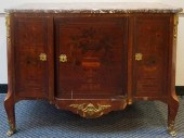 LOUIS XV STYLE MARQUETRY AND P