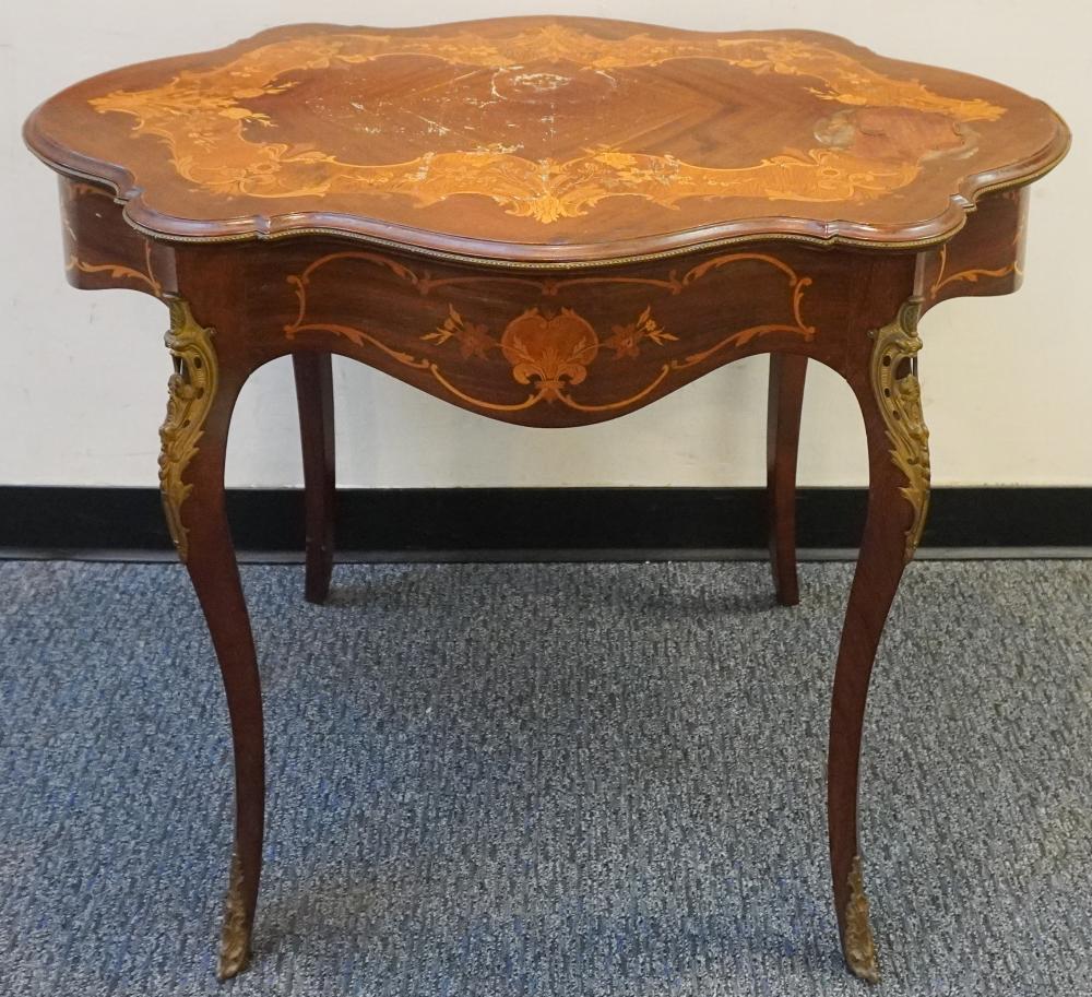 LOUIS XV STYLE MARQUETRY AND