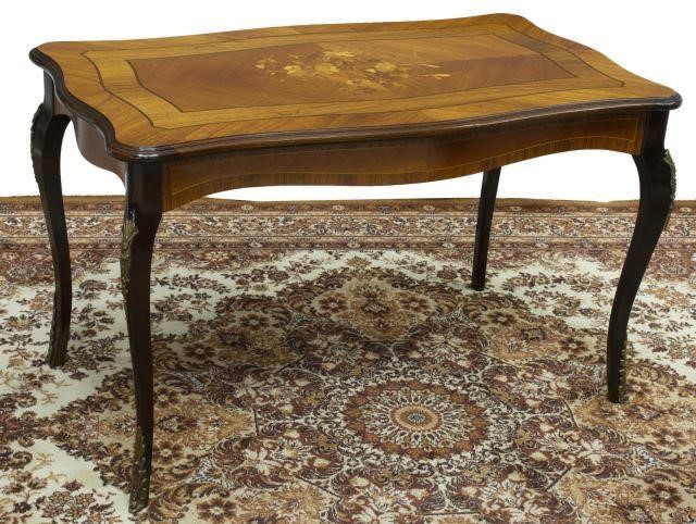 LOUIS XV STYLE MARQUETRY COFFEE