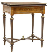 LOUIS XV STYLE MARQUETRY FLIP-