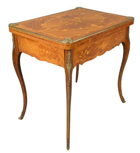 LOUIS XV STYLE MARQUETRY INLAID