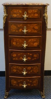 LOUIS XV STYLE MARQUETRY TULIP