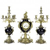 LOUIS XV STYLE MOUNTED PORCELA