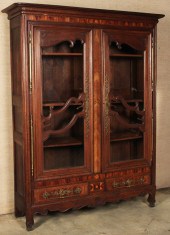 LOUIS XV STYLE OAK AND MIXED W