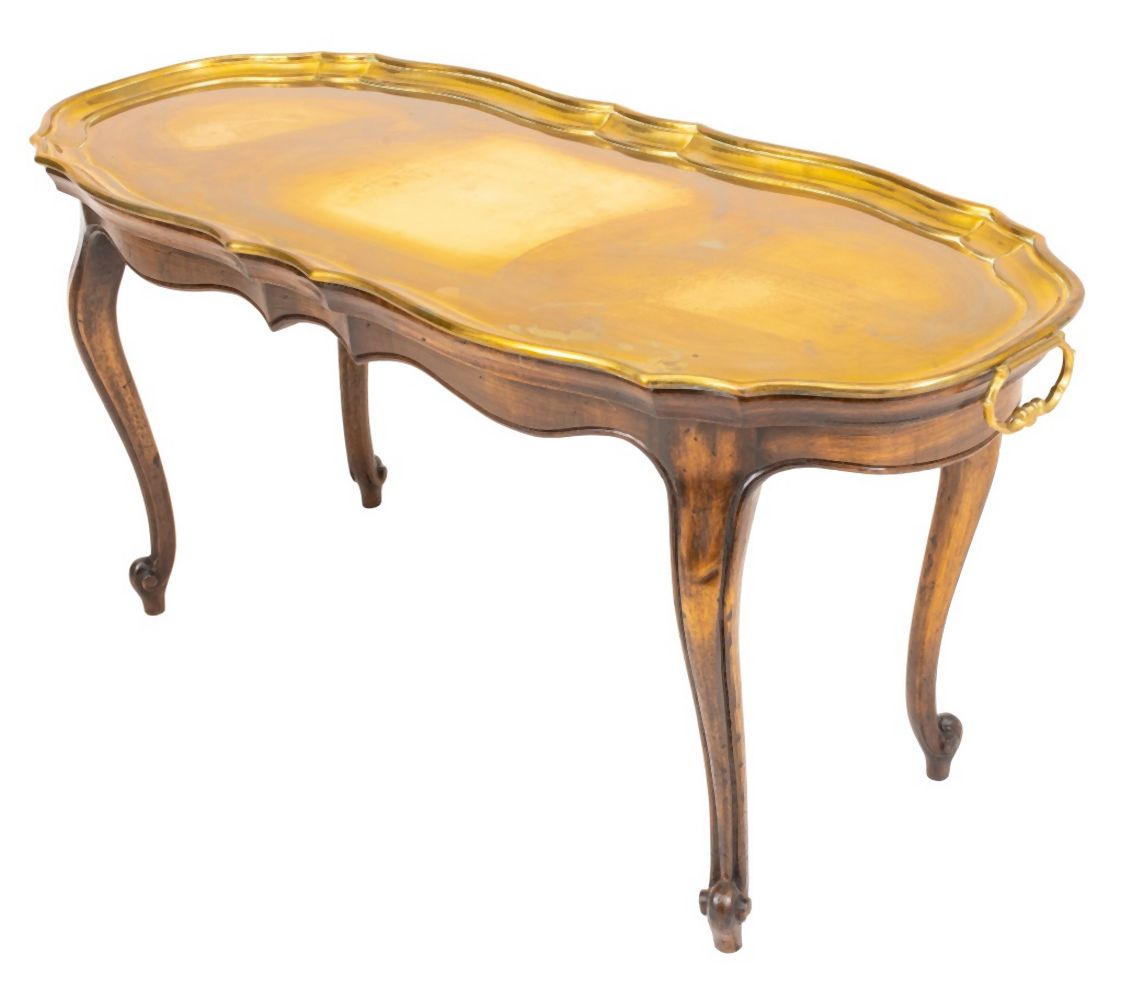 LOUIS XV STYLE OAK BUTLER TRAY