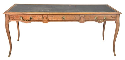 LOUIS XV STYLE OAK WRITING TABLE,