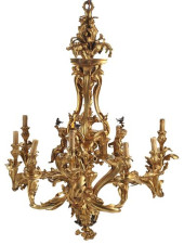 LOUIS XV STYLE ORMOLU 15-LIGHT