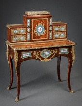 LOUIS XV STYLE ORMOLU AND SèVR