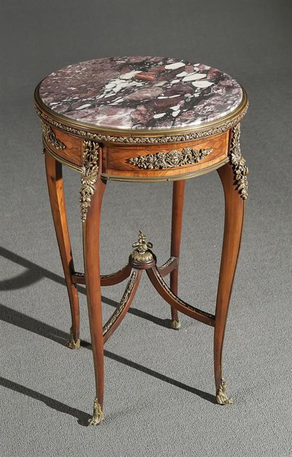 LOUIS XV STYLE ORMOLU MOUNTED