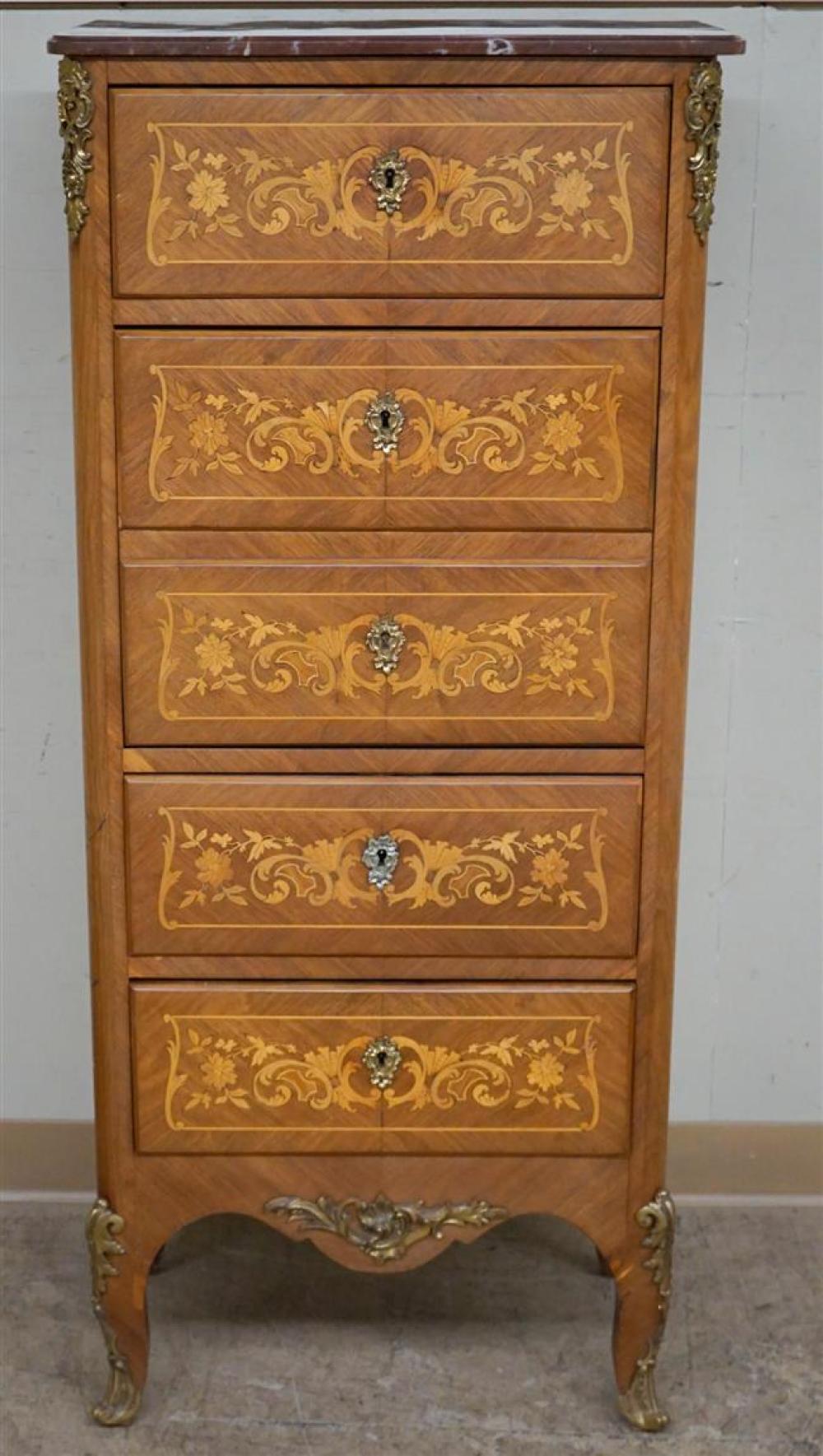 LOUIS XV STYLE ORMOLU MOUNTED