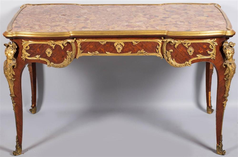 LOUIS XV STYLE ORMOLU MOUNTED