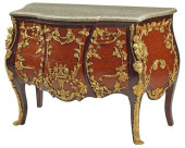 LOUIS XV STYLE ORMOLU-MOUNTED