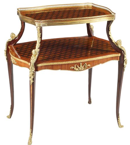 LOUIS XV STYLE ORMOLU-MOUNTED