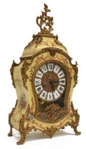 LOUIS XV STYLE PAINTED & GILT