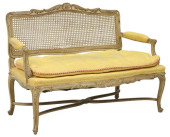 LOUIS XV STYLE PAINTED CANE-BA