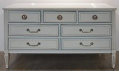 LOUIS XV STYLE PALE BLUE AND W
