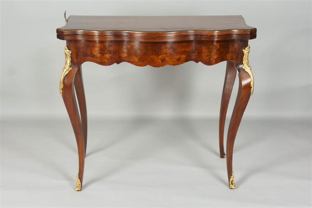 LOUIS XV STYLE PARQUETRY TABLE A
